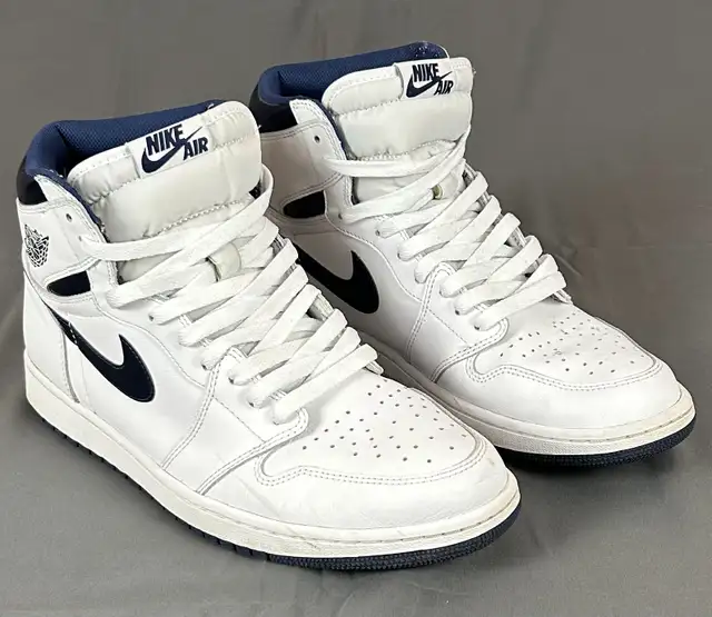 AIR JORDAN 1 RETRO HIGH OG 'METALLIC NAVY' 555088-106 NO BOX