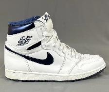 AIR JORDAN 1 RETRO HIGH OG 'METALLIC NAVY' 555088-106 NO BOX - Photo 2
