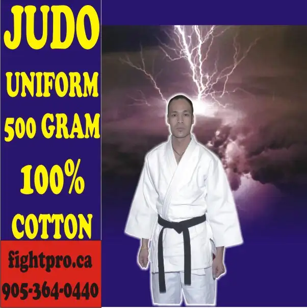 Judo Uniforms, 500 Gram 100% Cotton, Children sizes Available