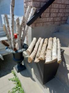 Birch wood decor. You get everything you see in the picture. EXC - Photo 2