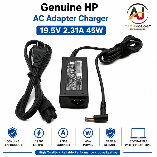 Genuine HP AC Adapter Charger 19.5V 2.31A 45W 4.53.0mm Blue Tip