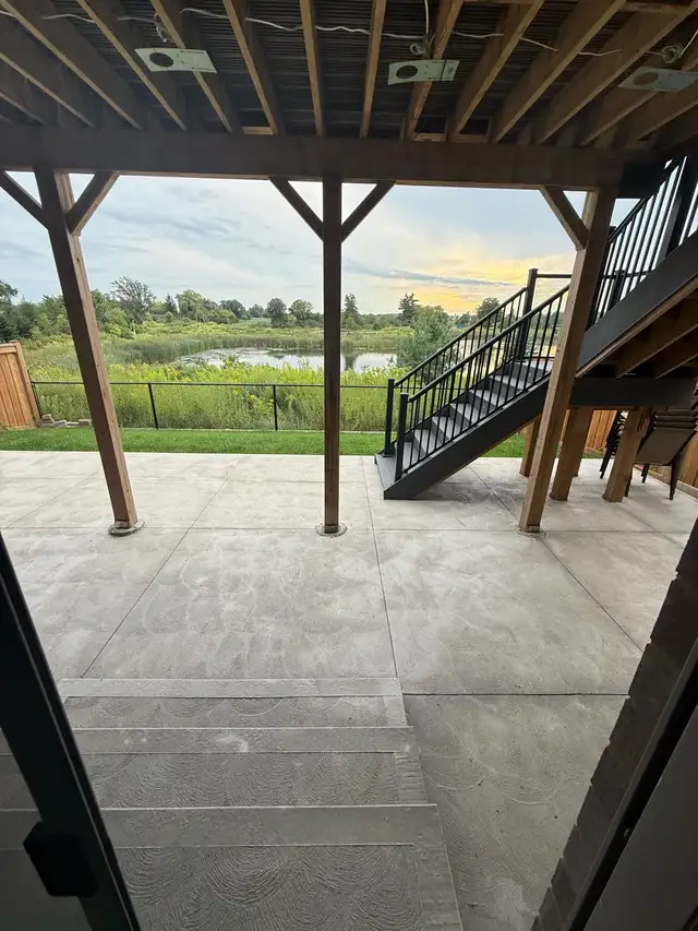 new two bedroom above ground basement apartment with ravine