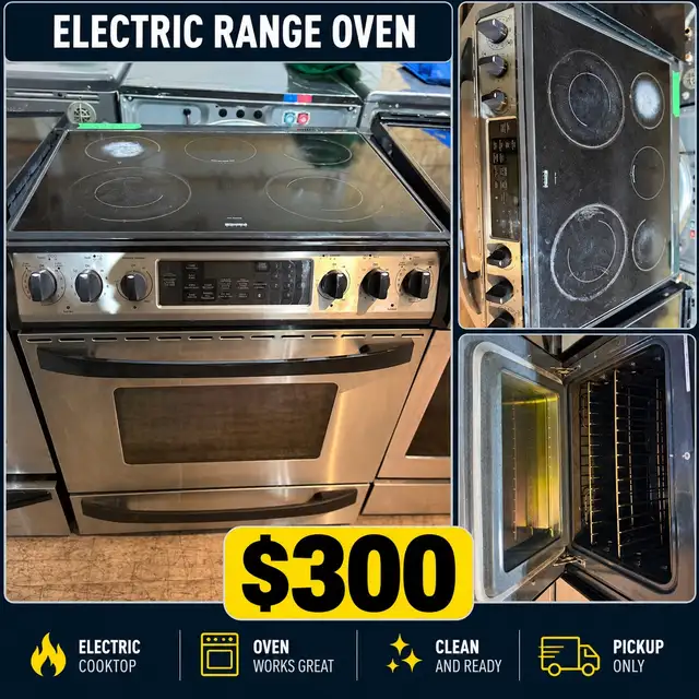 Kenmore Stainless Electric Range – 30-Day Warranty