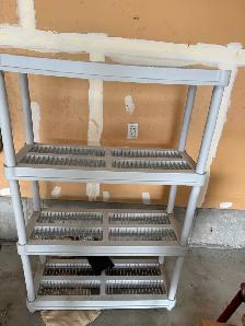Garage storage rack 5 tier (set of two)