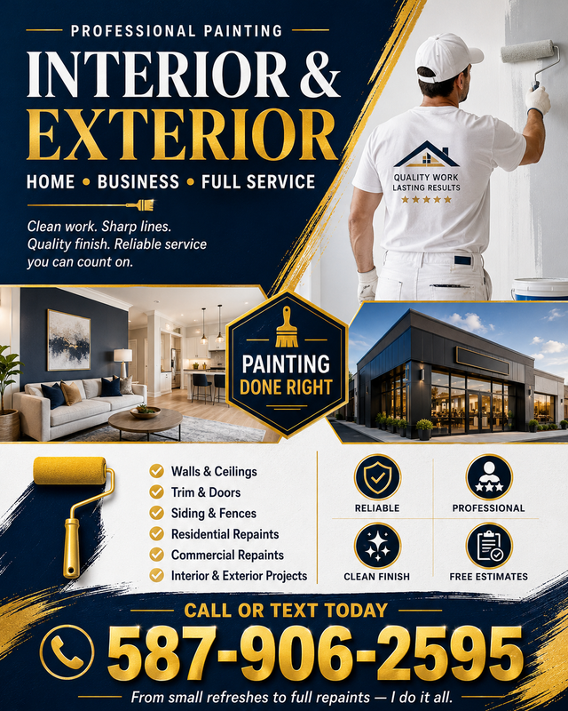 PROFESSIONAL PAINTING — INTERIOR & EXTERIOR