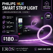 Philips Hue Smart Strip Light 5M – Indoor & Outdoor – $180   Tax