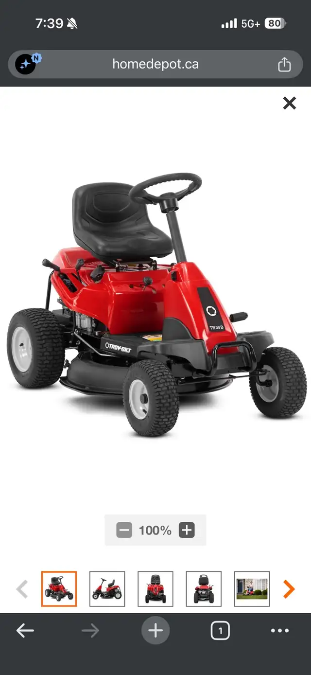 Troy Build Riding Lawn Mower