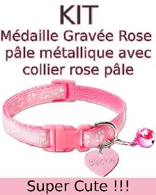 Médaille d'Identification Gravée et Collier pour Chat et Chien - Photo 4