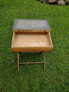 Antique folding child's desk - Photo 6