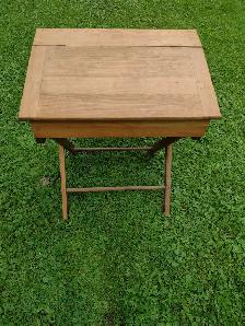Antique folding child's desk - Photo 7