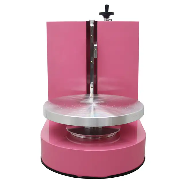 4-12'' Pink Cake Cream Spreading Machine 110V 239701