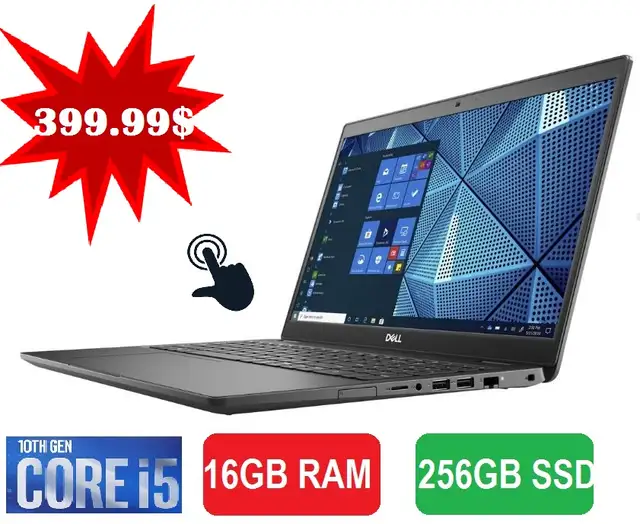 Dell Latitude 3510, core i5 10th gen,16GB,256GB SSD,win 11 pro