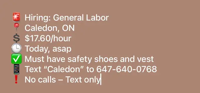 general labour