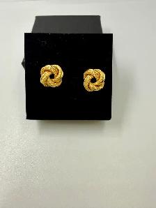 Women's 14K Gold Knot Earrings