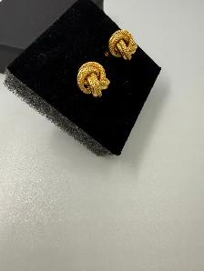 Women's 14K Gold Knot Earrings - Photo 2