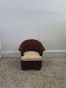 DELIVERY AVAILABLE Woven Rattan Barrel Single Sofa Chair Patio - Photo 2