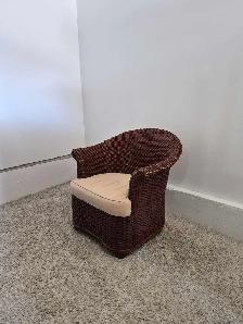 DELIVERY AVAILABLE Woven Rattan Barrel Single Sofa Chair Patio - Photo 4