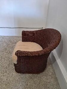 DELIVERY AVAILABLE Woven Rattan Barrel Single Sofa Chair Patio - Photo 5