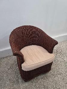 DELIVERY AVAILABLE Woven Rattan Barrel Single Sofa Chair Patio - Photo 6