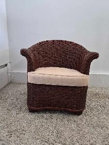 DELIVERY AVAILABLE Woven Rattan Barrel Single Sofa Chair Patio - Photo 7