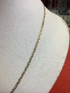 chaîne en or 14k à mailles ovales