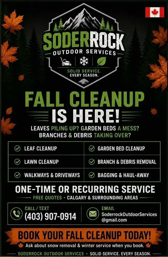 FALL CLEANUP Calgary – Leaves, Lawns, Haul-Away – Free Quotes