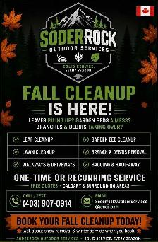 FALL CLEANUP Calgary – Leaves, Lawns, Haul-Away – Free Quotes