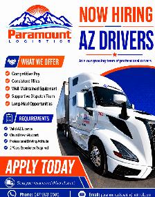 HIRING AZ Driver - Local PU and DL