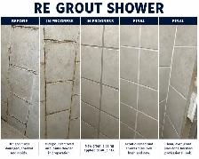 Re-Grout Shower Wall Tiles $250