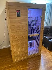 Sauna 2-3 person infrared with red light
