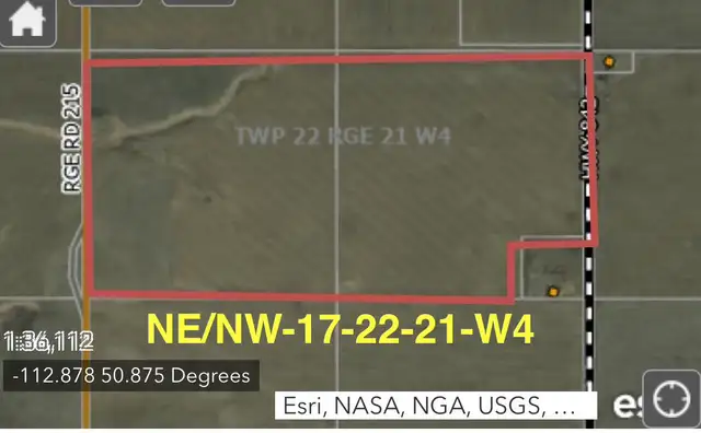 1/2 SECTION DRYLAND NEAR CLUNY, AB
