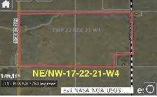 1/2 SECTION DRYLAND NEAR CLUNY, AB