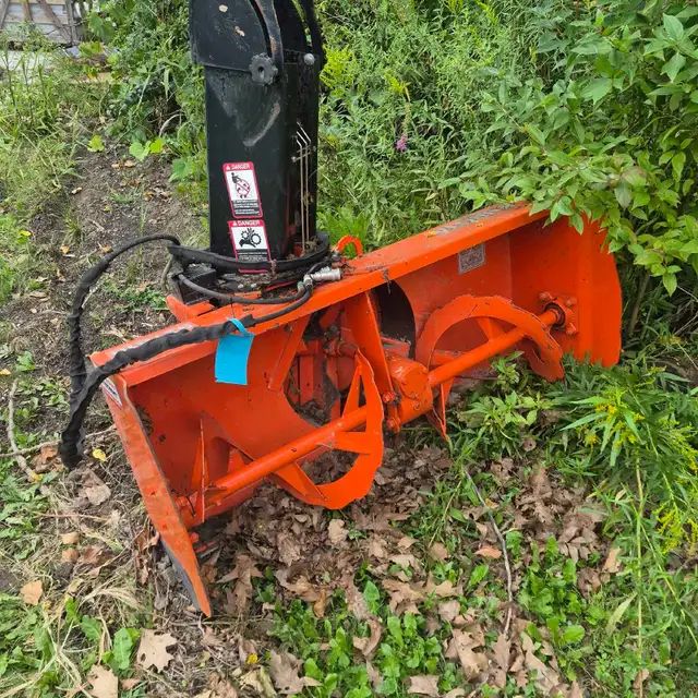 kubota snowblower attachment