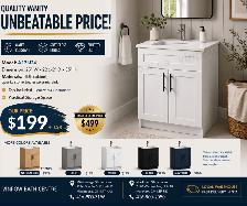24' Bathroom Vanity – Only $199 with Top Included!