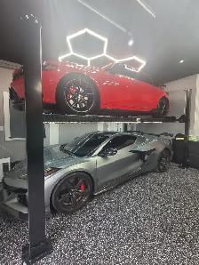 Four Posts Hoist Car Lifts Home Garage Lifts 9000 LBS Capacity - Photo 2