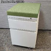 Herman Miller 2 Drawer Pedestal File Cabinets w/ Cushion Tops - Photo 3