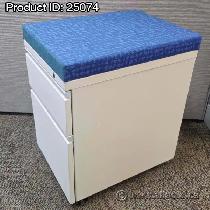 Herman Miller 2 Drawer Pedestal File Cabinets w/ Cushion Tops - Photo 5