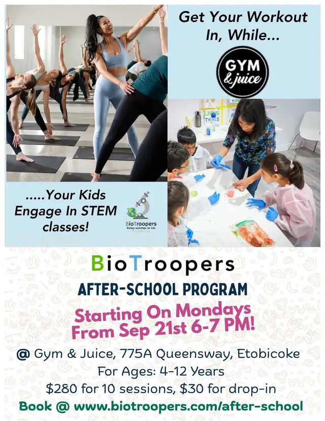 STEM classes for kids while you workout
