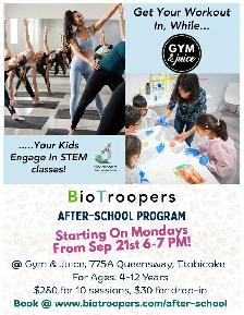 STEM classes for kids while you workout