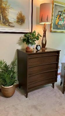 Mid century. Ensemble chambre à coucher. 2 tables de chevet nigh - Photo 3