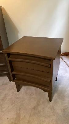 Mid century. Ensemble chambre à coucher. 2 tables de chevet nigh - Photo 7