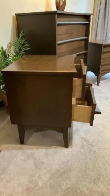 Mid century. Ensemble chambre à coucher. 2 tables de chevet nigh - Photo 9