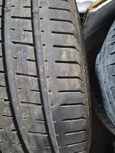 Set of 13' high-end BMW rims with 3 of 4 LP tires - Photo 2