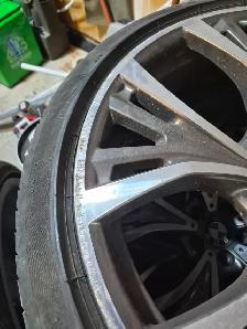 Set of 13' high-end BMW rims with 3 of 4 LP tires - Photo 3
