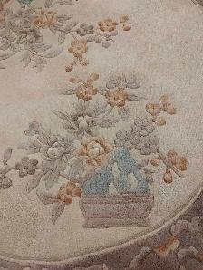 Tapis rond ( 100% laine ) 58' de diamètre ( sans les franges ) - Photo 3