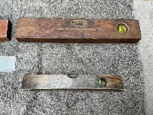 One Vintage Wood Straight Edge Level & 3 Wood Spirit Levels ! - Photo 3