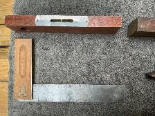 One Vintage Wood Straight Edge Level & 3 Wood Spirit Levels ! - Photo 5