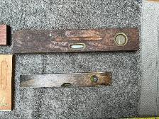 One Vintage Wood Straight Edge Level & 3 Wood Spirit Levels ! - Photo 9