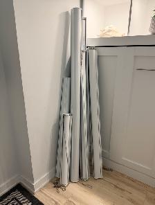 7 White Blackout Roller Blinds   Hardware | $2,500 Value - Photo 3