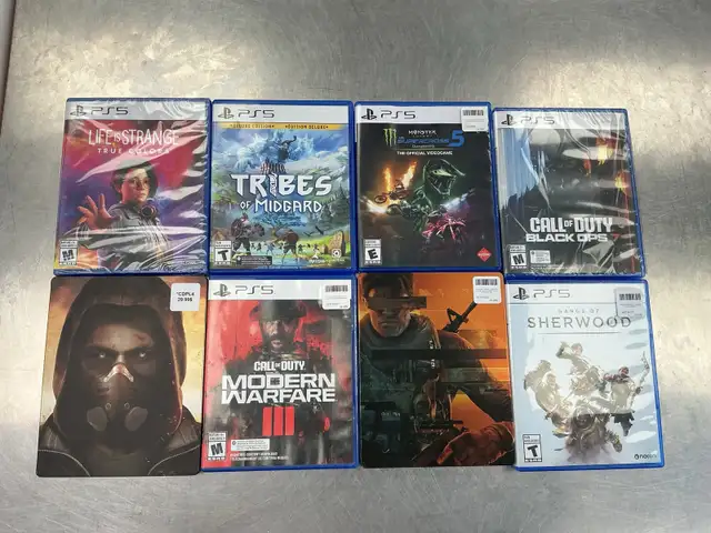 plusieurs jeux de PS5